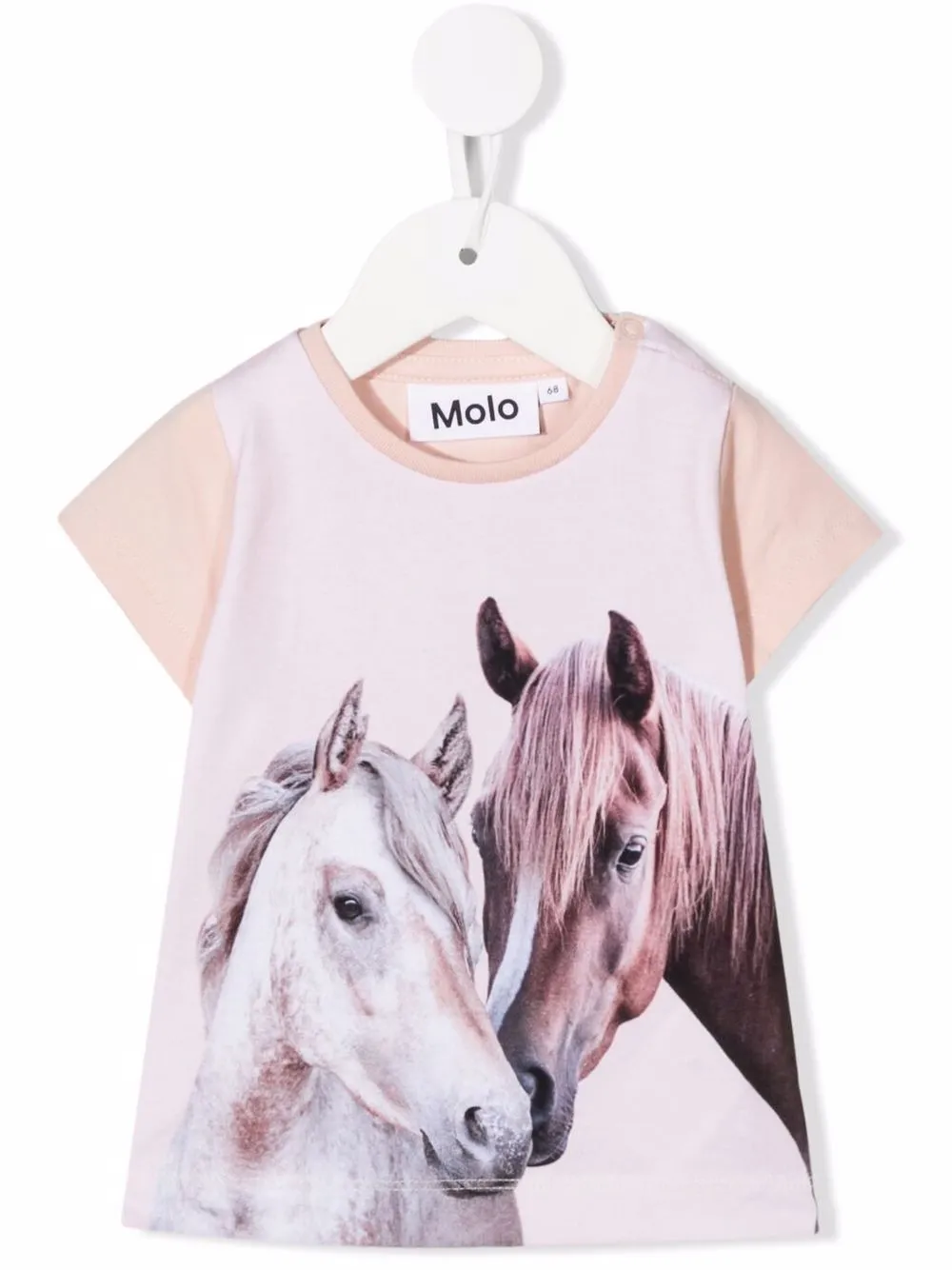 

Molo playera con caballos estampados - Rosado