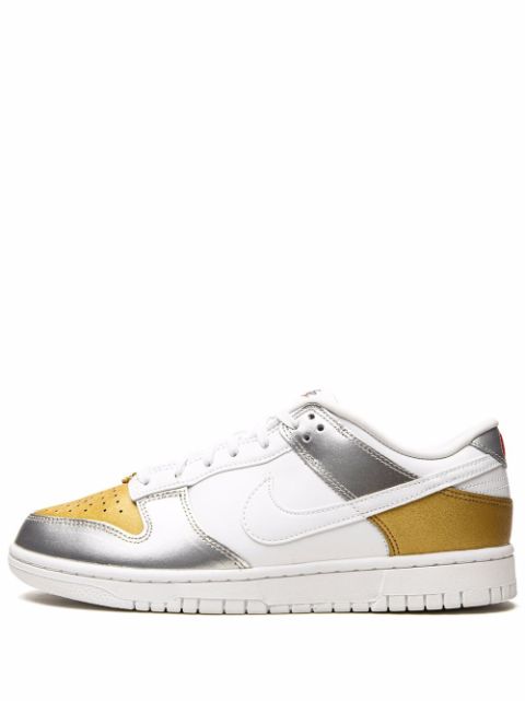 Nike Dunk Low "Gold White Silver" sneakers WOMEN