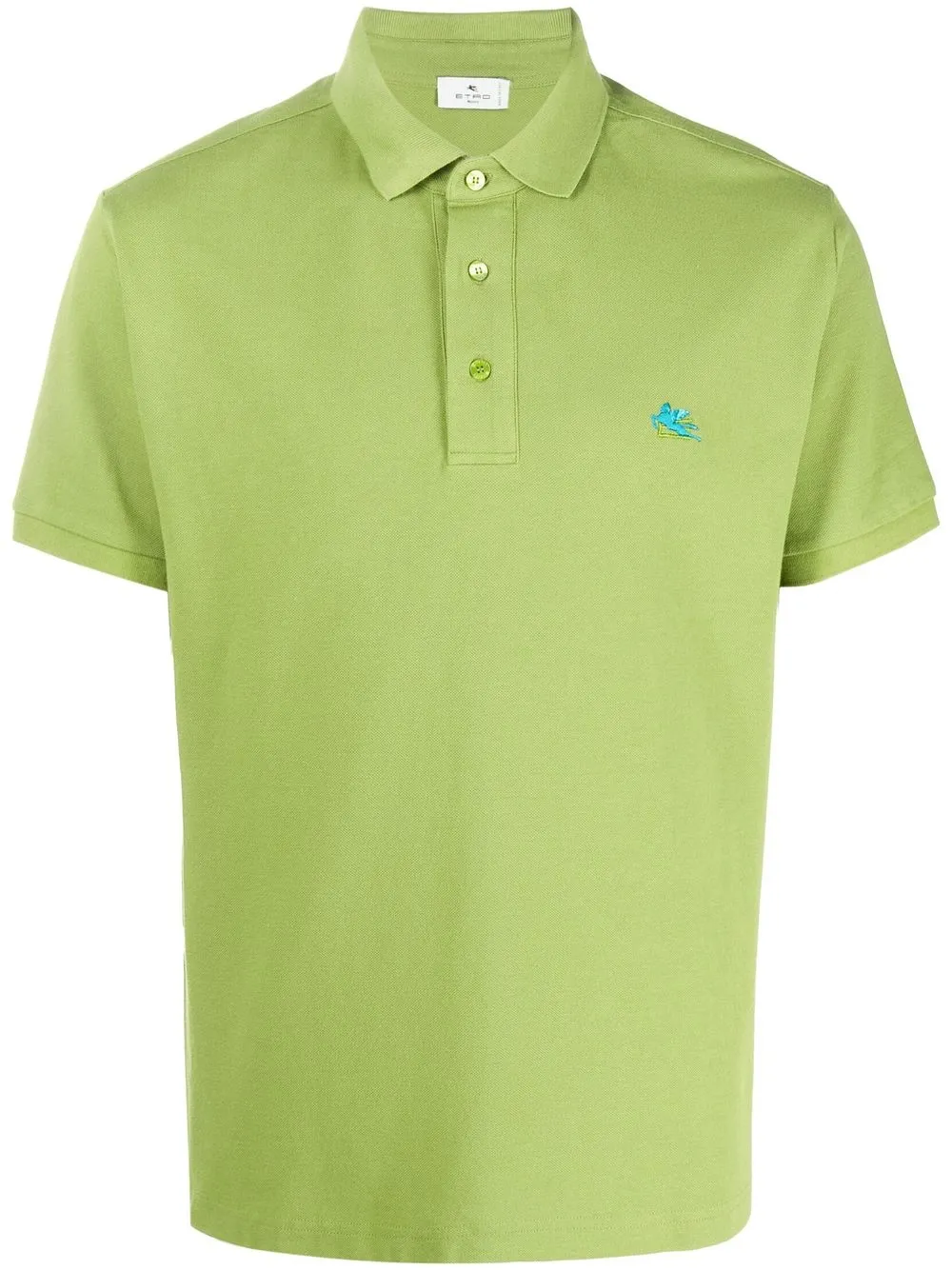 

ETRO embroidered-logo polo shirt - Green