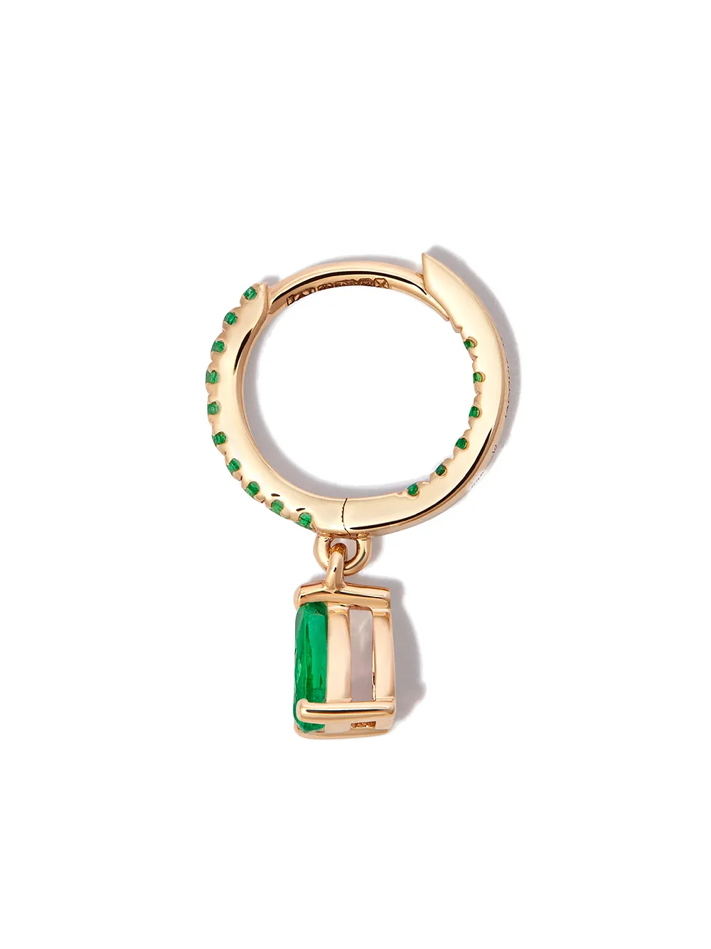 2.50CTRDDM ROUND DM HOOP ER YG 14K-G* – Lewisburg Jewelry