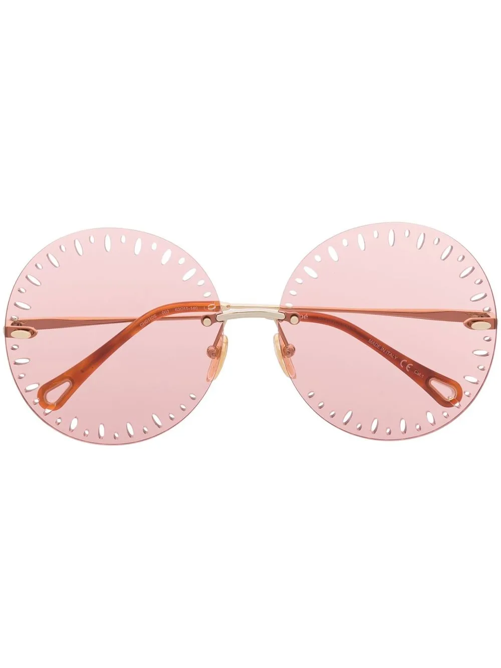 

Chloé Eyewear lentes de sol con armazón redonda - Dorado