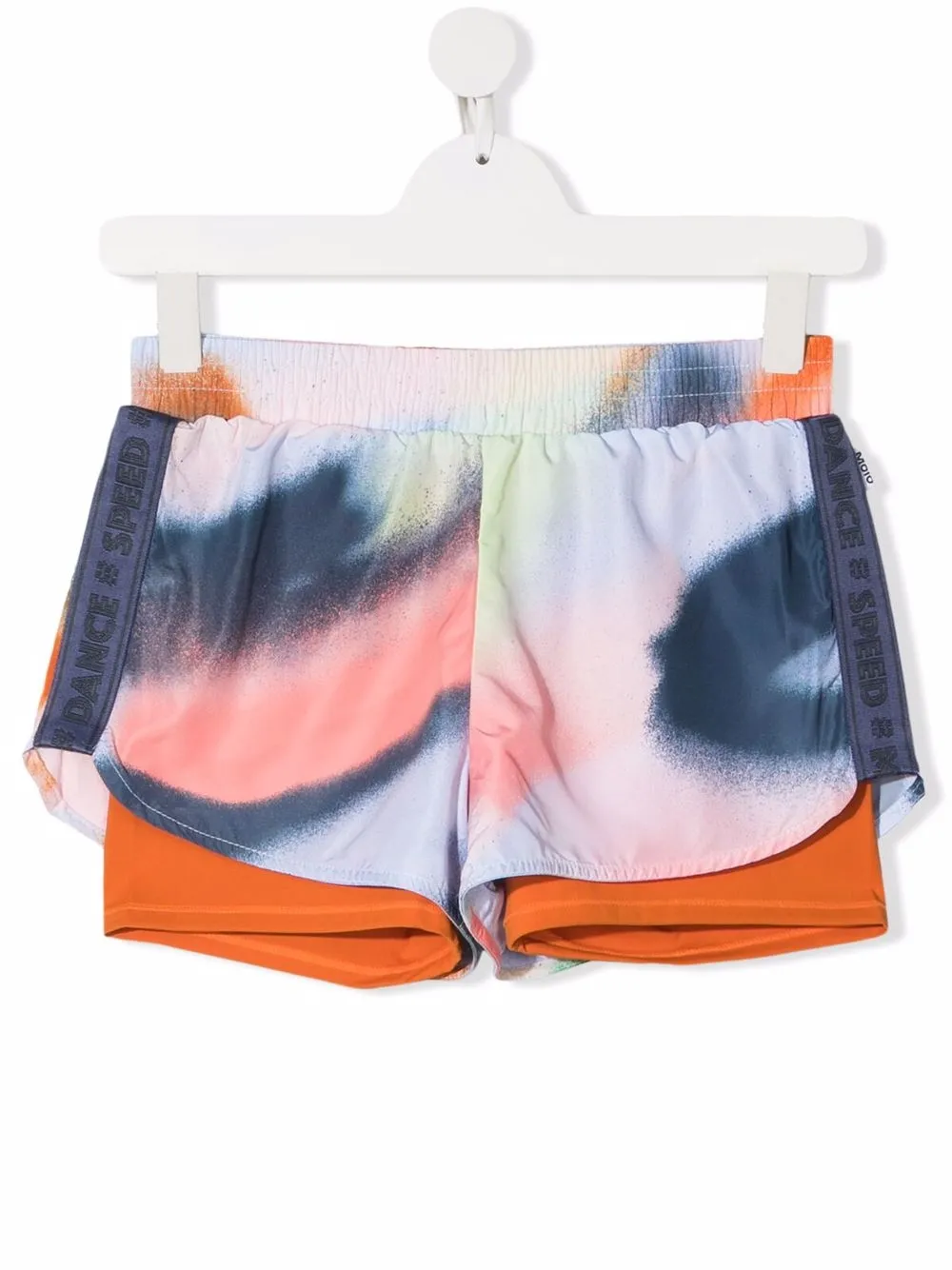 

Molo TEEN Omari Faded Spray-print shorts - Orange