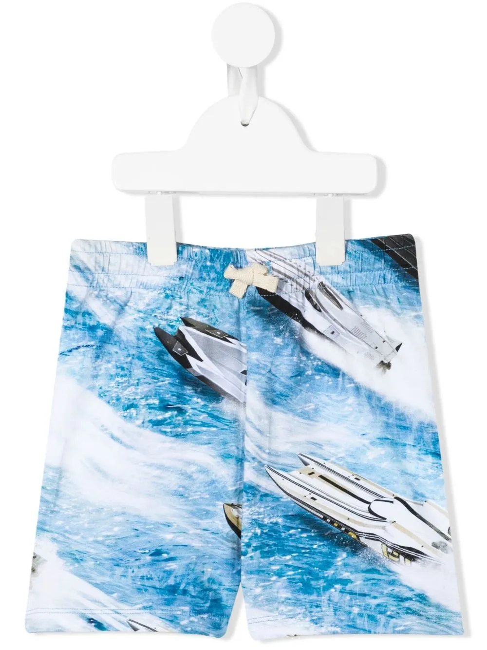 

Molo graphic-print drawstring shorts - Blue