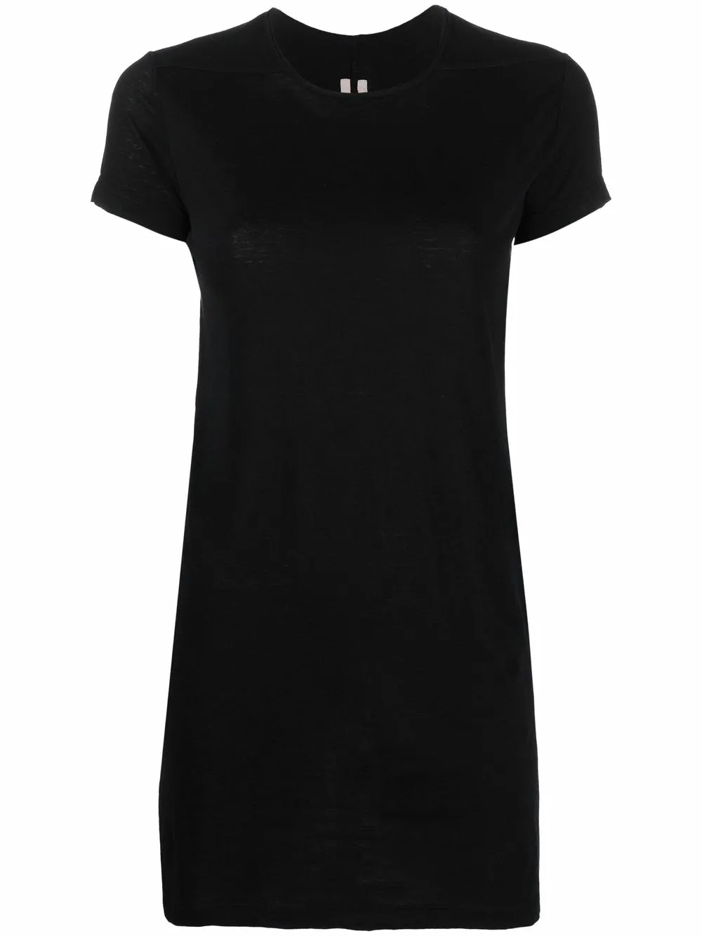 

Rick Owens playera larga con cuello redondo - Negro