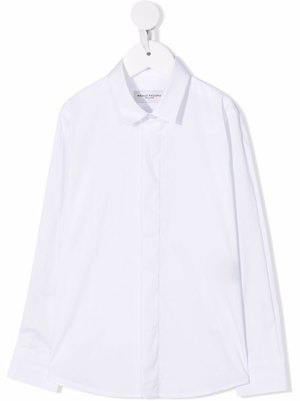 фото Paolo pecora kids long-sleeve poplin shirt