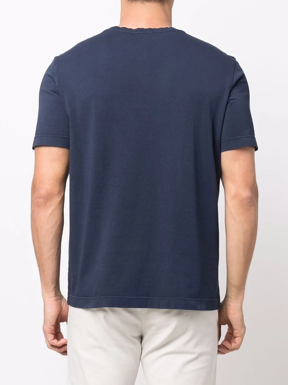 Drumohr T-shirt met opgestikte zak Blauw