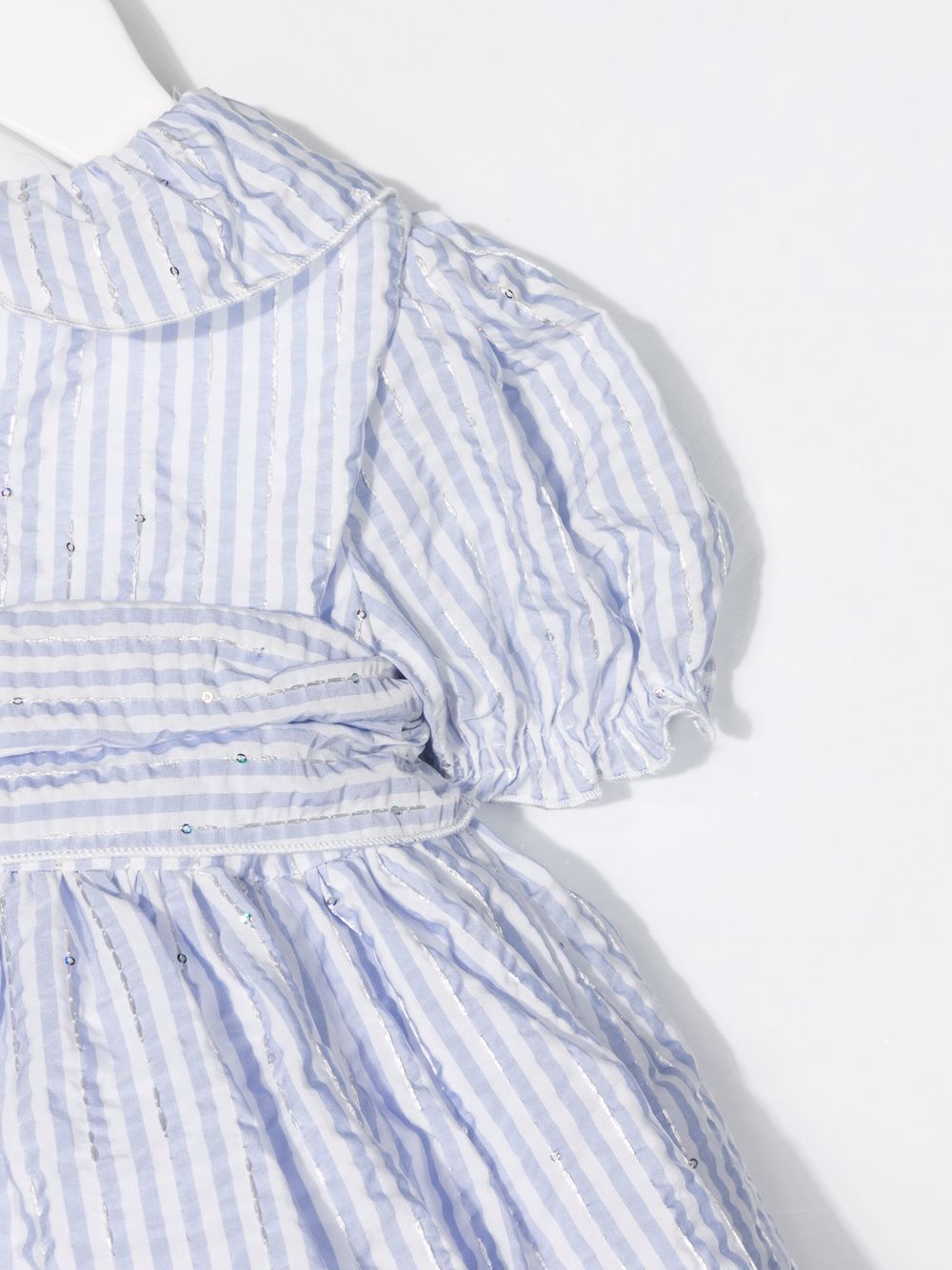 фото Le bebé enfant striped bow-embellished dress