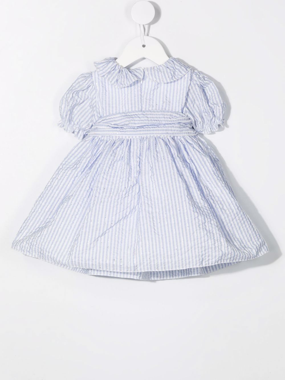 фото Le bebé enfant striped bow-embellished dress