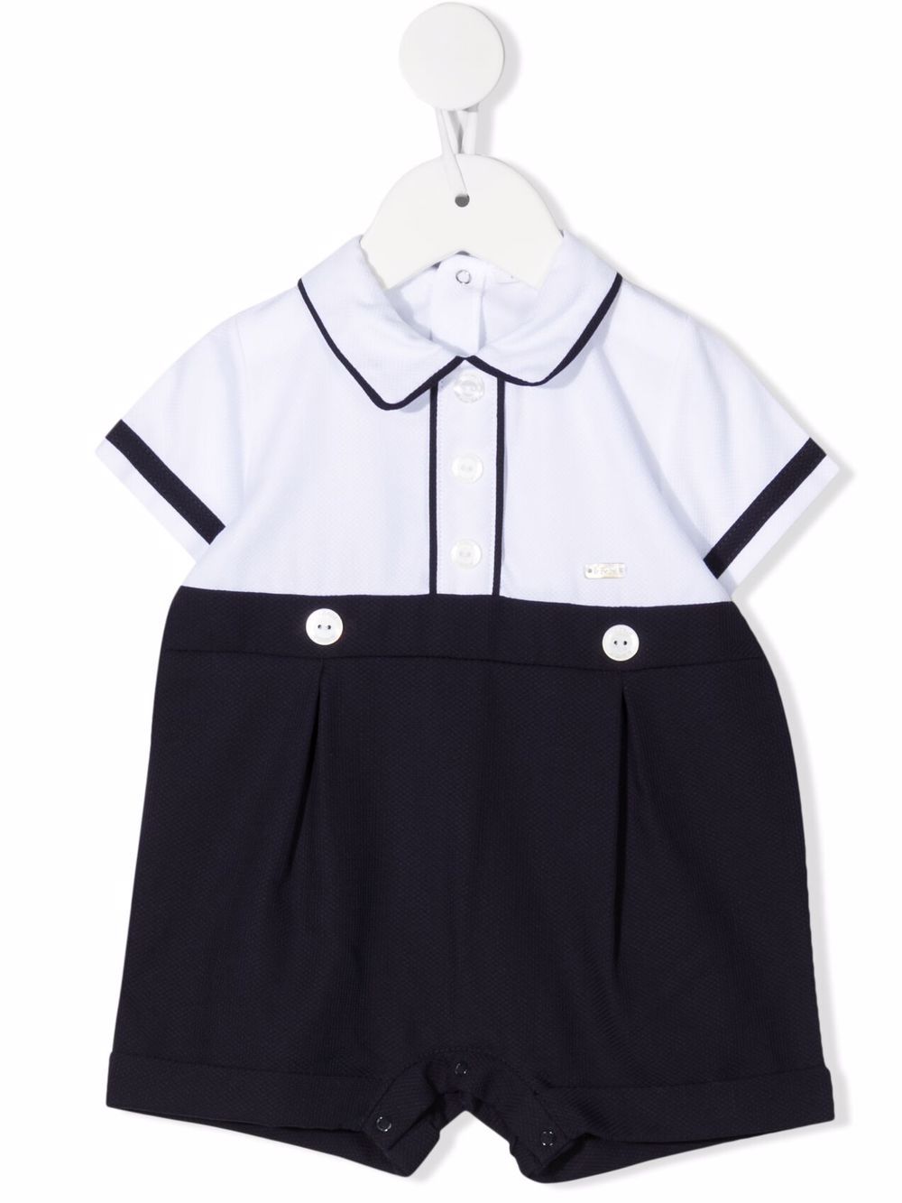 фото Le bebé enfant colour-block short-sleeve shorties