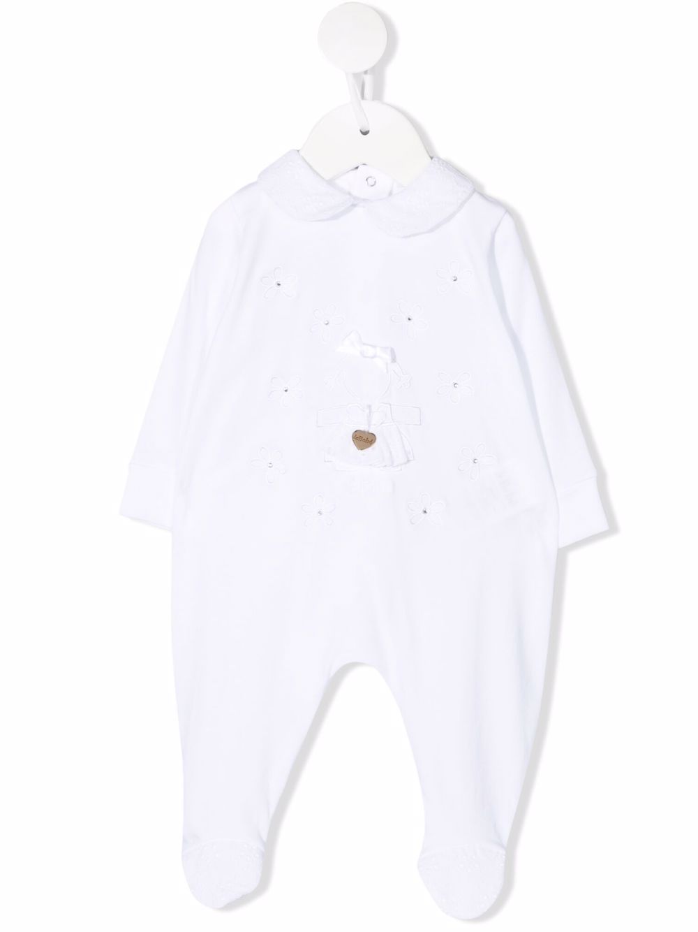 фото Le bebé enfant floral-embroidered long-sleeve pajama