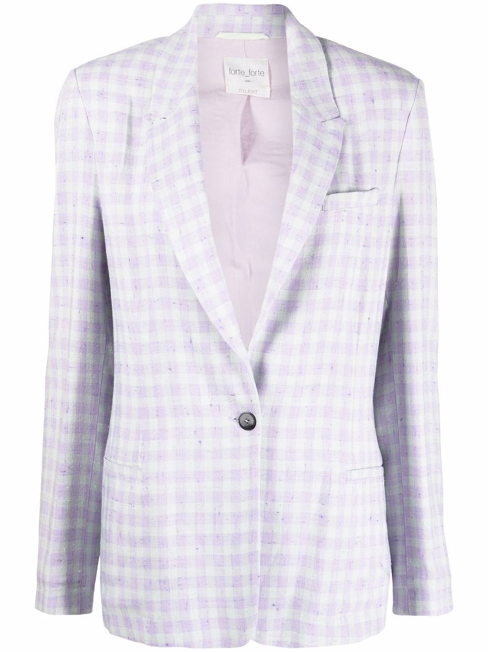 

Forte Forte blazer con cuadros estampados - Morado