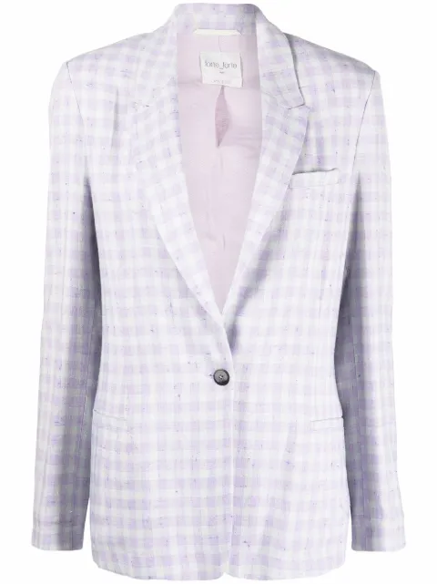 Forte Forte check-print blazer