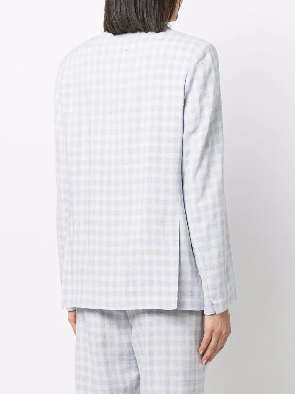 Check-Print Blazer