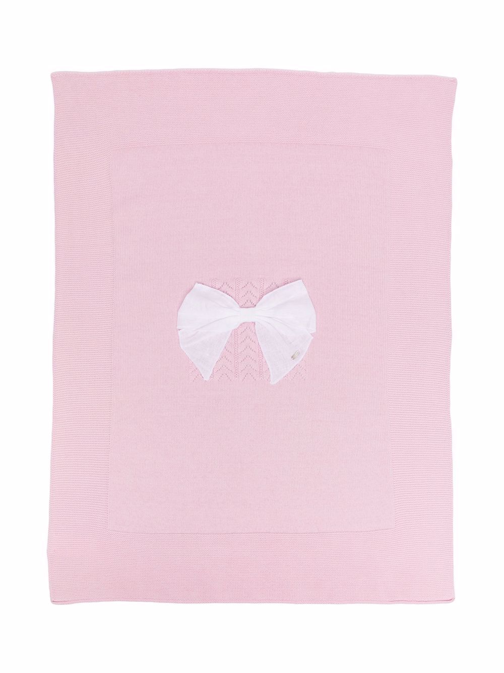 фото Le bebé enfant bow-embellished knitted blanket