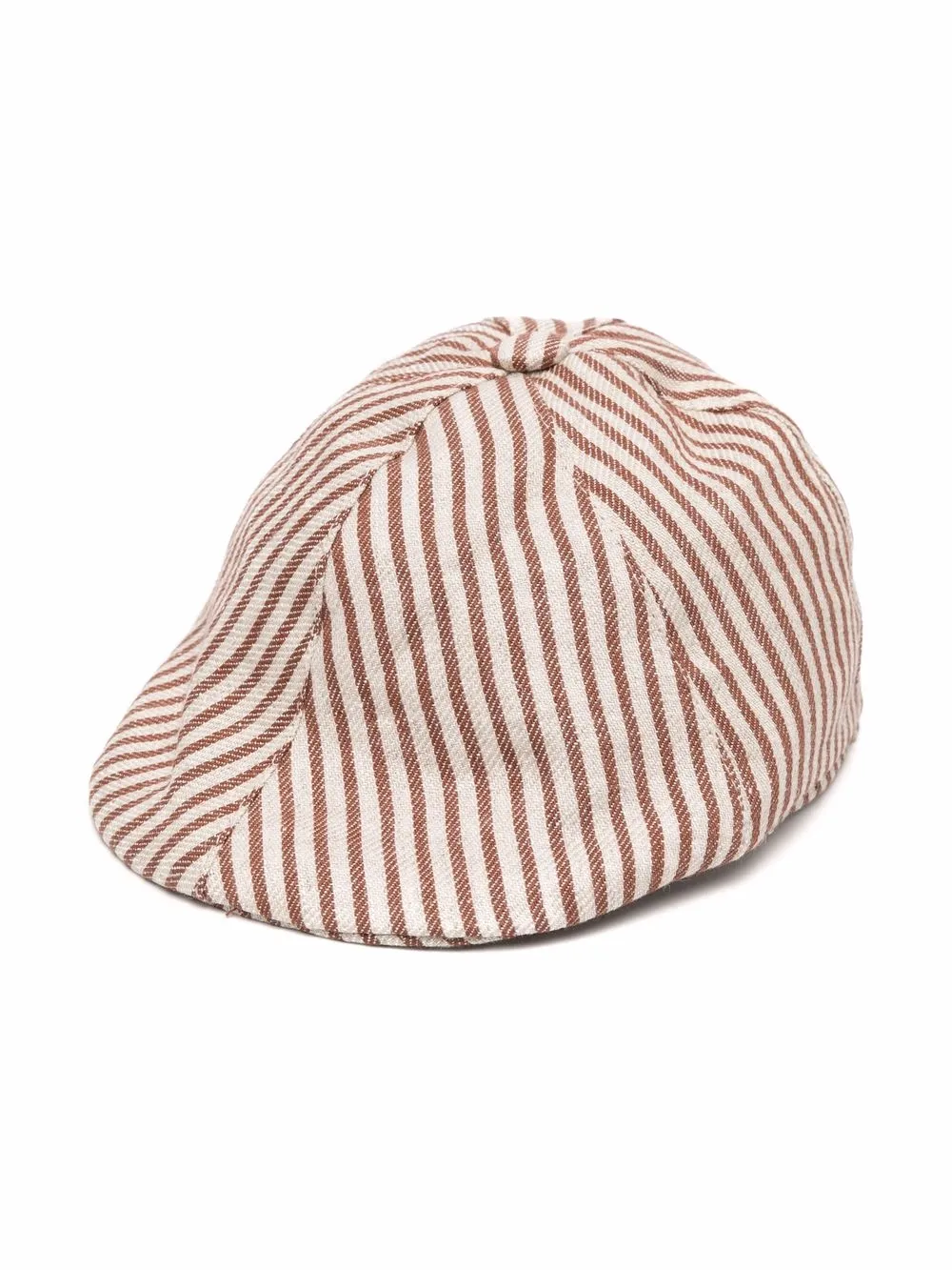 

Le Bebé Enfant stripe-print cap - Brown