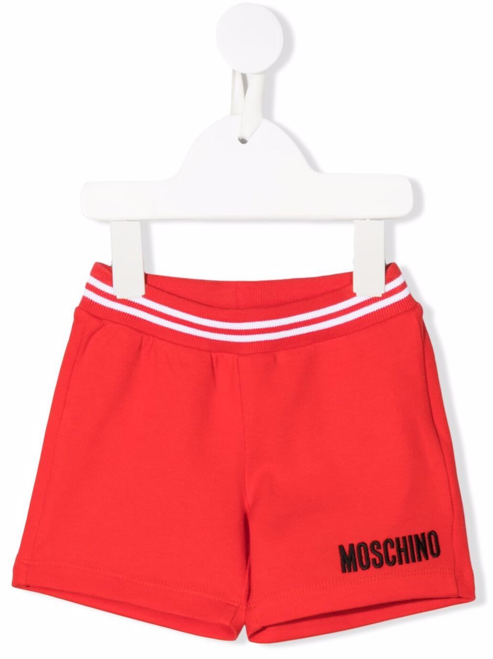 

Moschino Kids bermudas con logo estampado - Rojo