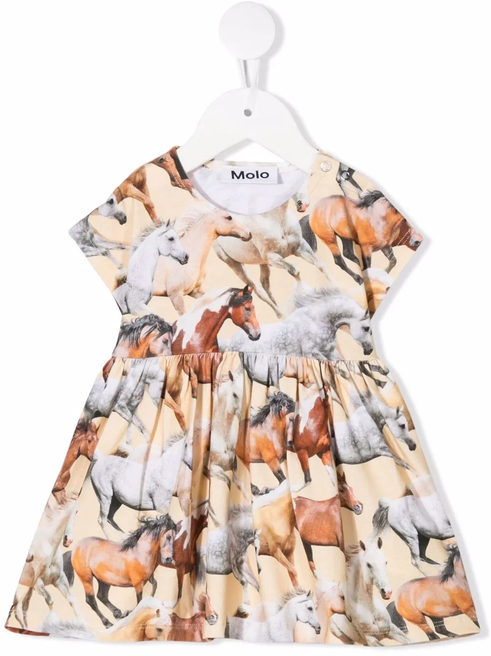 

Molo vestido con caballos estampados - Neutro