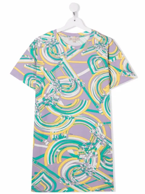 PUCCI Junior playera con logo estampado