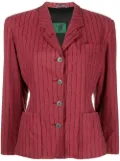 Jean Paul Gaultier Pre-Owned 1980s graphic-pinstripe blazer - Red