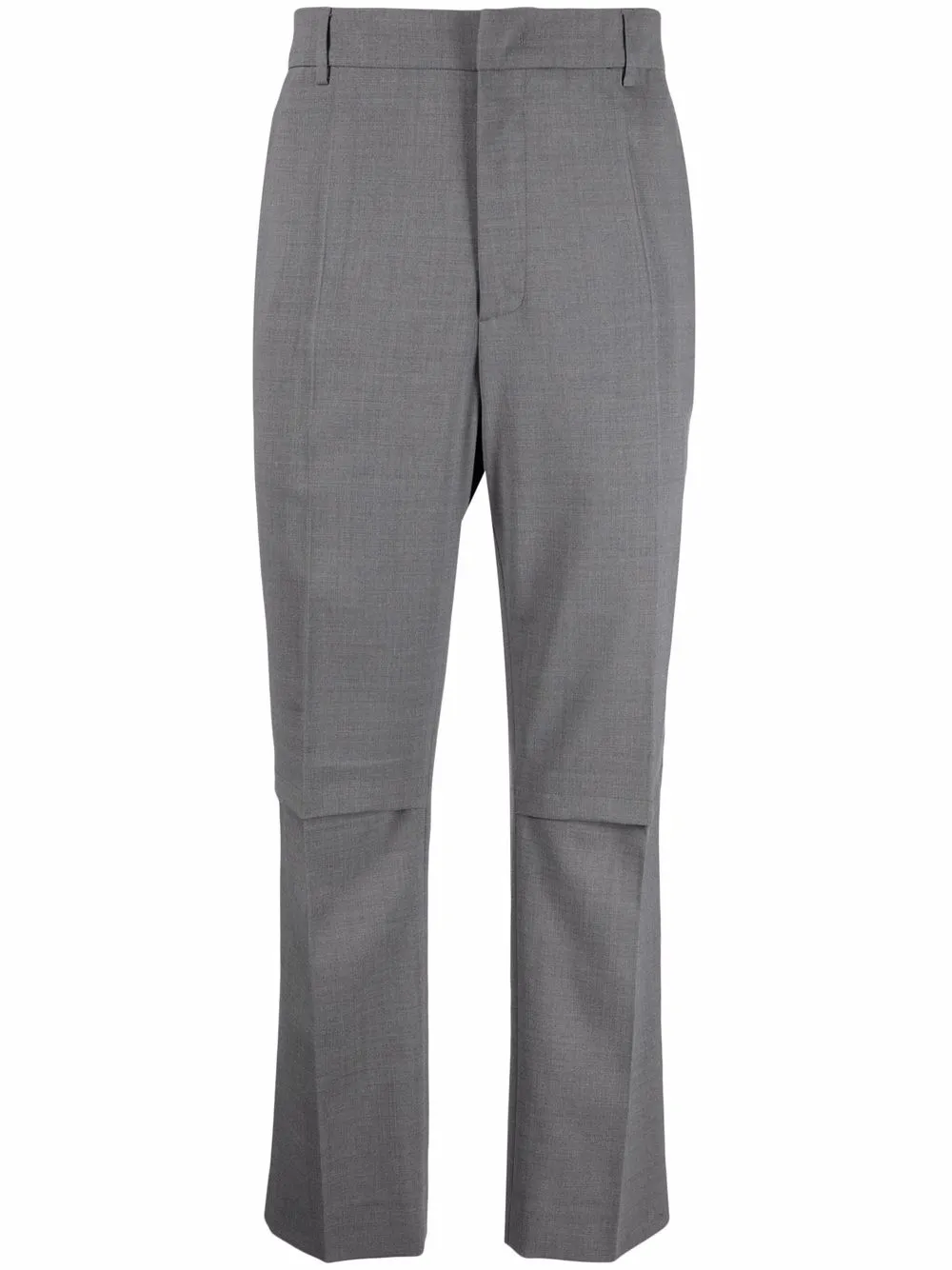 A BETTER MISTAKE straight-leg cropped trousers - Grey