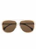 Gucci Eyewear tinted pilot sunglasses - Neutrals