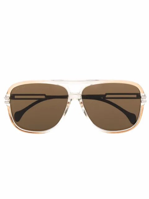 Gucci Eyewear tonede pilot-solbriller