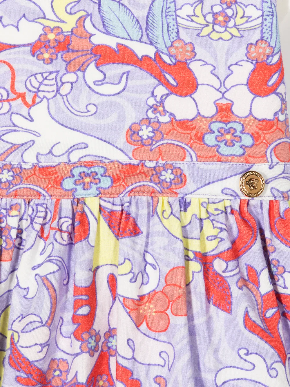 Versace Kids Abito modello T-shirt a fiori | Vestiti | Image 3