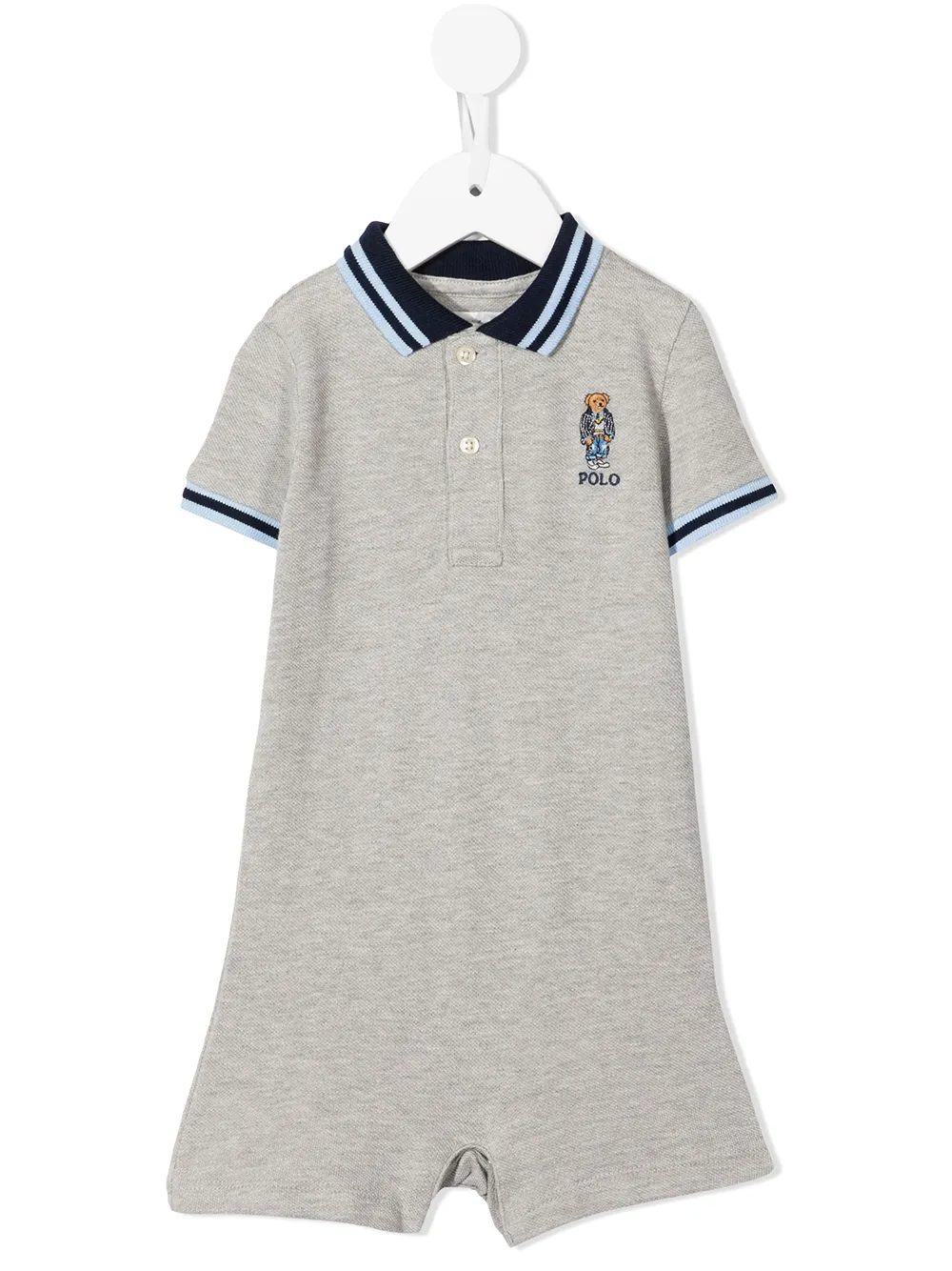 

Ralph Lauren Kids romper con motivo Polo Bear - Gris