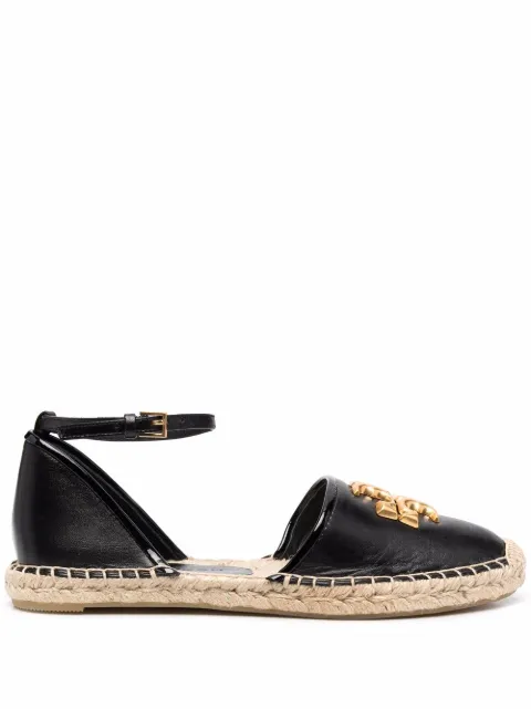 Tory Burch alpargatas con placa de doble T