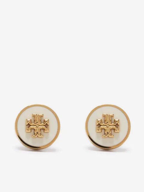 Tory Burch pendientes Icon con esmalte