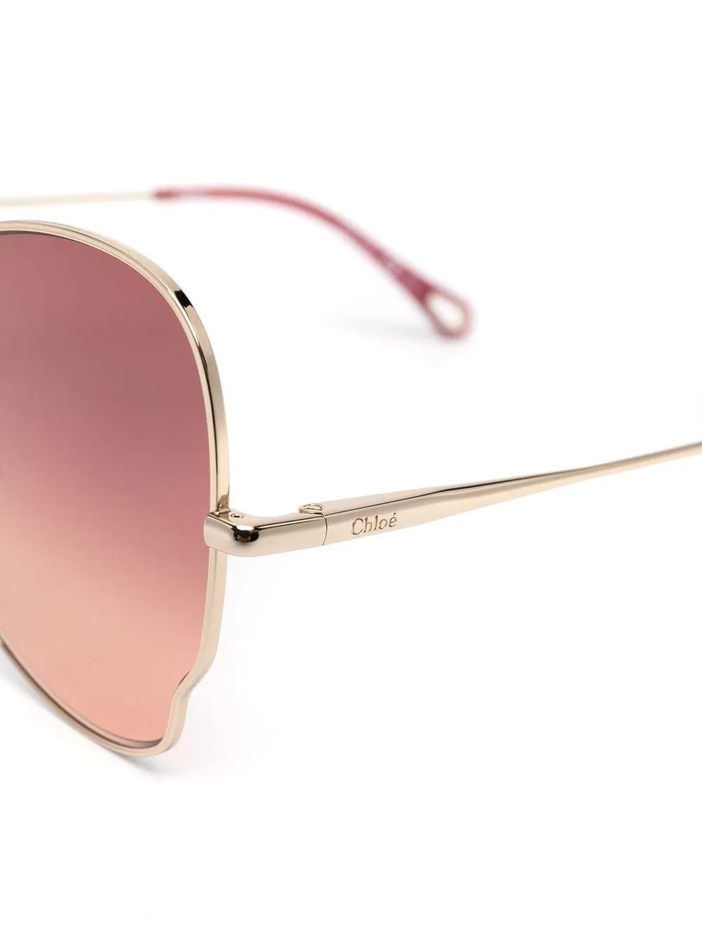 Chloé Eyewear Geometric Frame Gradient Sunglasses Farfetch 6657