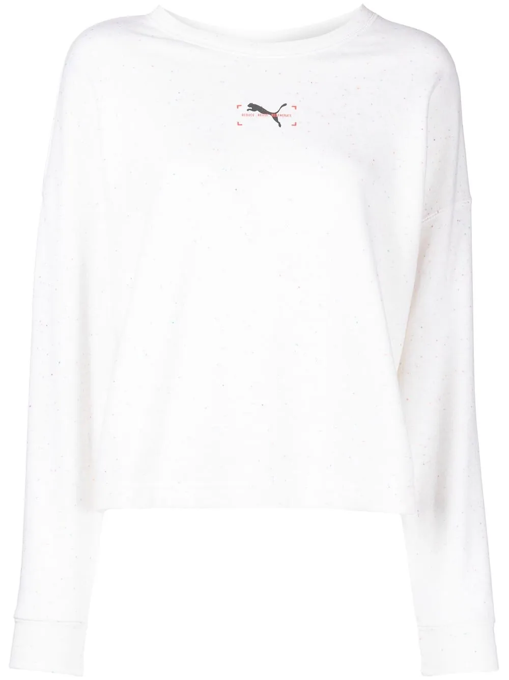 

PUMA sudadera con cuello redondo y logo - Blanco