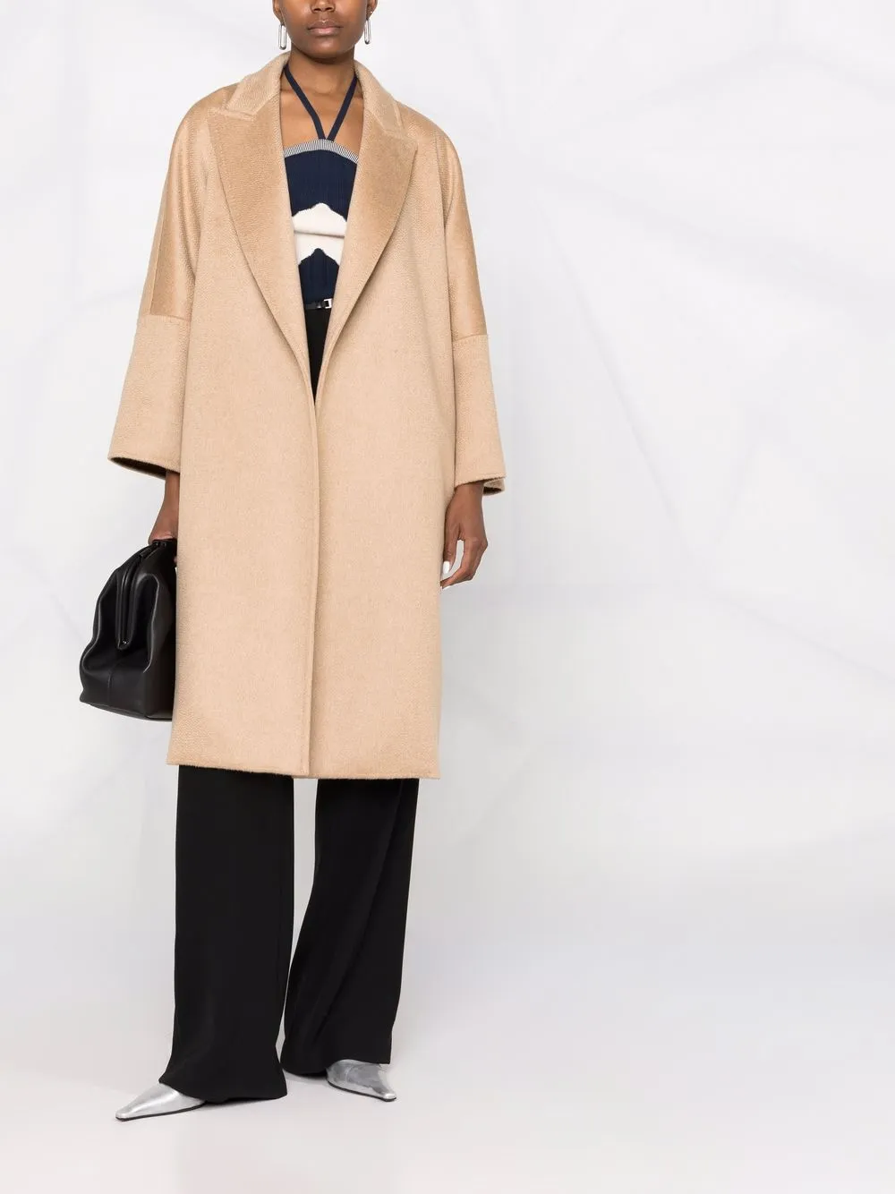 фото Max mara пальто с запахом и поясом