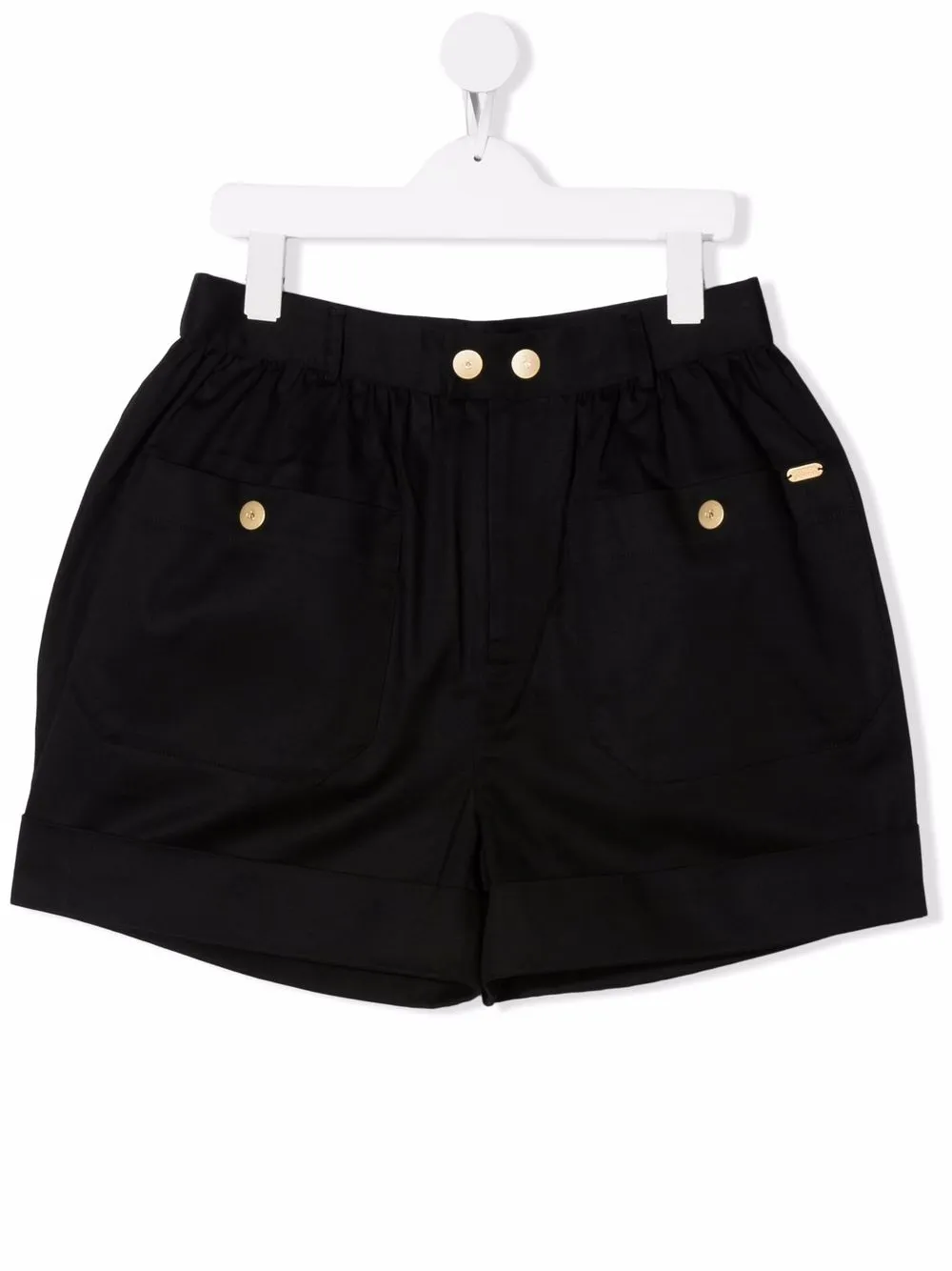 

Scotch & Soda shorts de tiro alto - Negro