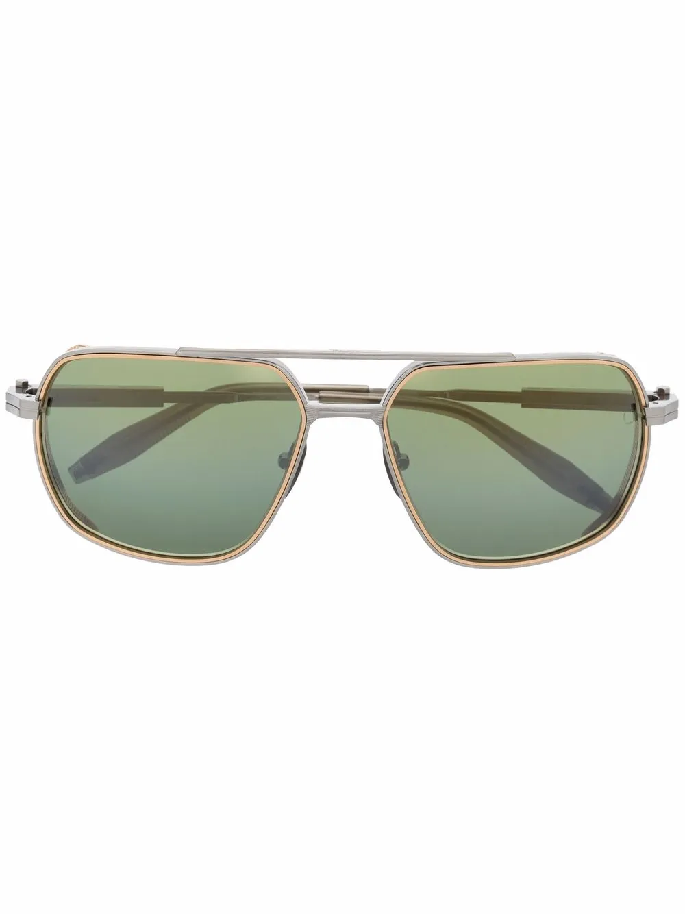 Akoni pathfinder aviator sunglasses | Silver | Image 1