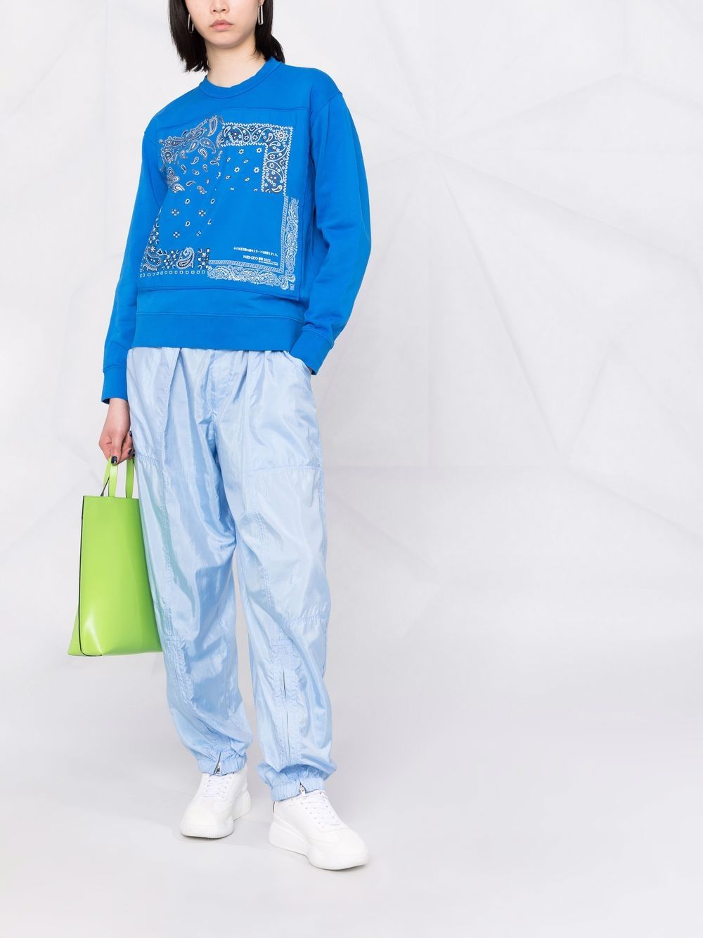 Kenzo Sweater met bandanaprint - Blauw