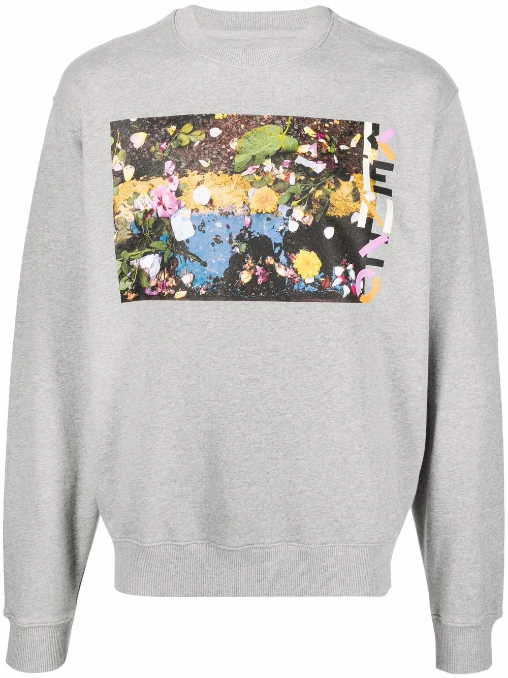 

Kenzo sudadera con estampado gráfico - Gris