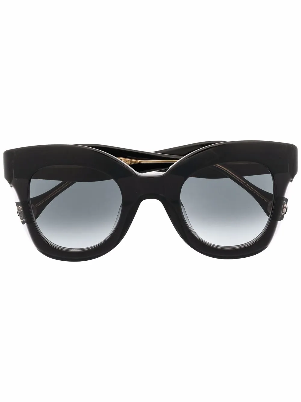 

Carolina Herrera chunky round-frame sunglasses - Black