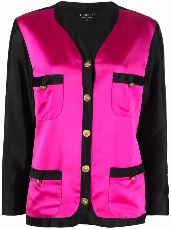 Chanel Pre-Owned Chamarra Con Diseño Patchwork 1990 - Farfetch