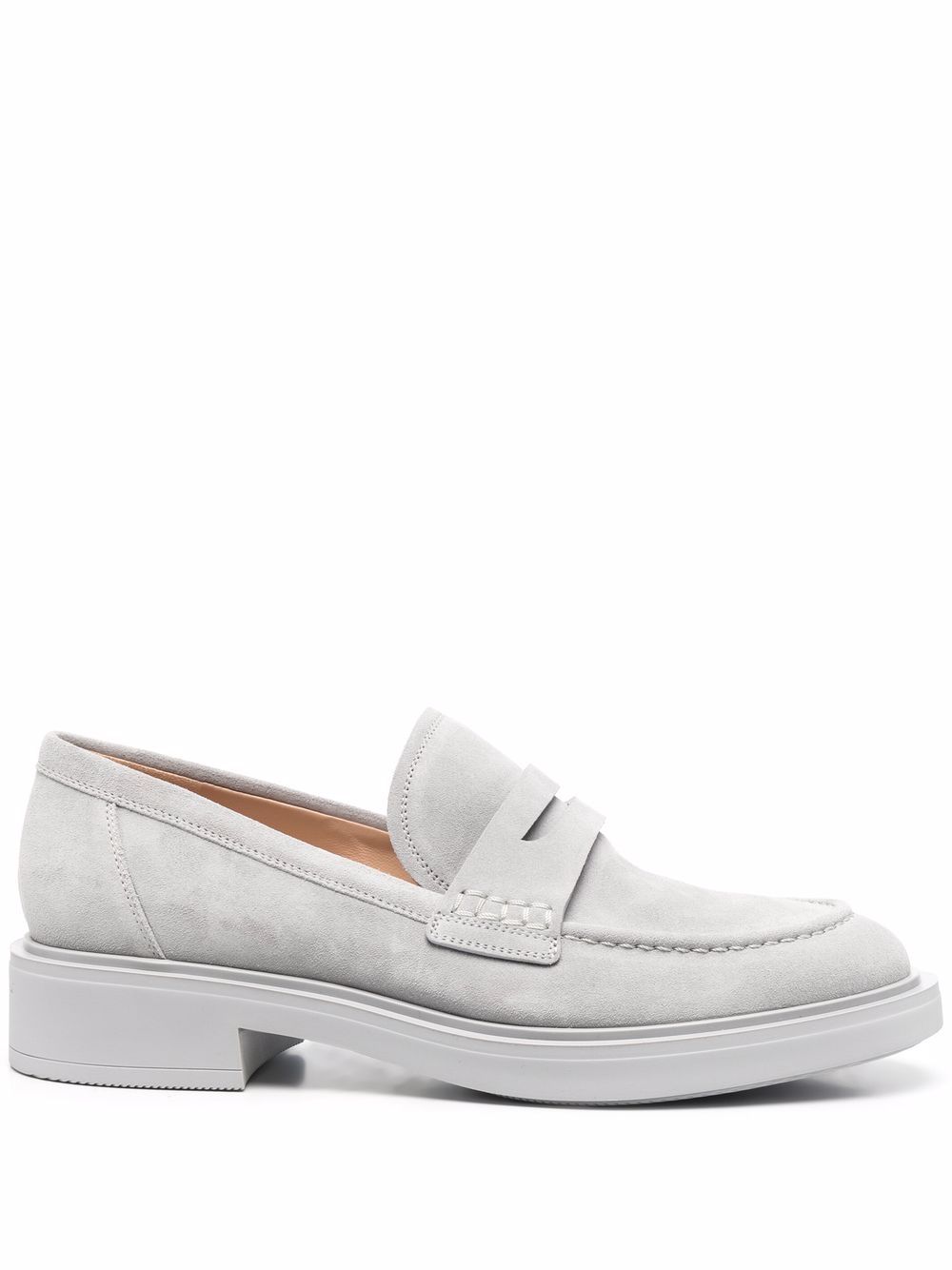 slip-on suede loafers