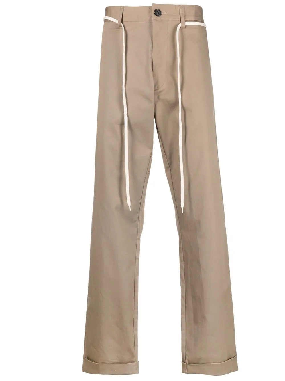 

Société Anonyme lace-belt trousers - Neutrals