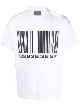 VTMNTS barcode-print T-shirt - Farfetch