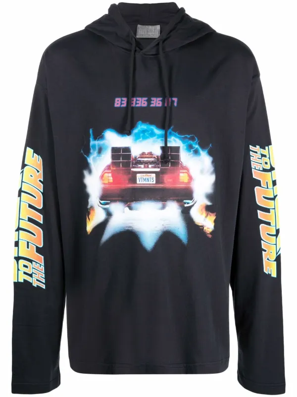 VTMNTS Back To The Future Print Hoodie - Farfetch