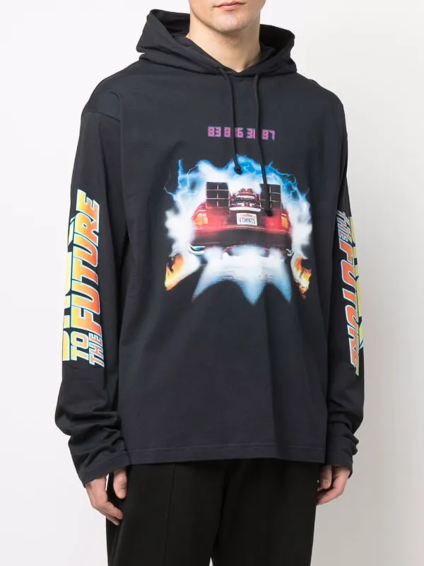 VTMNTS Back To The Future Print Hoodie - Farfetch