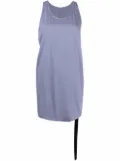 Rick Owens DRKSHDW scoop-neck cotton tank - Blue