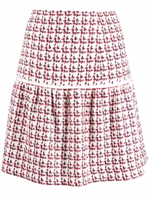 Ferragamo textured A-line skirt