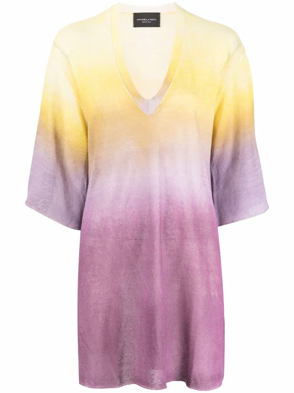 

Antonella Rizza Adrian linen-blend kaftan over-up - Purple