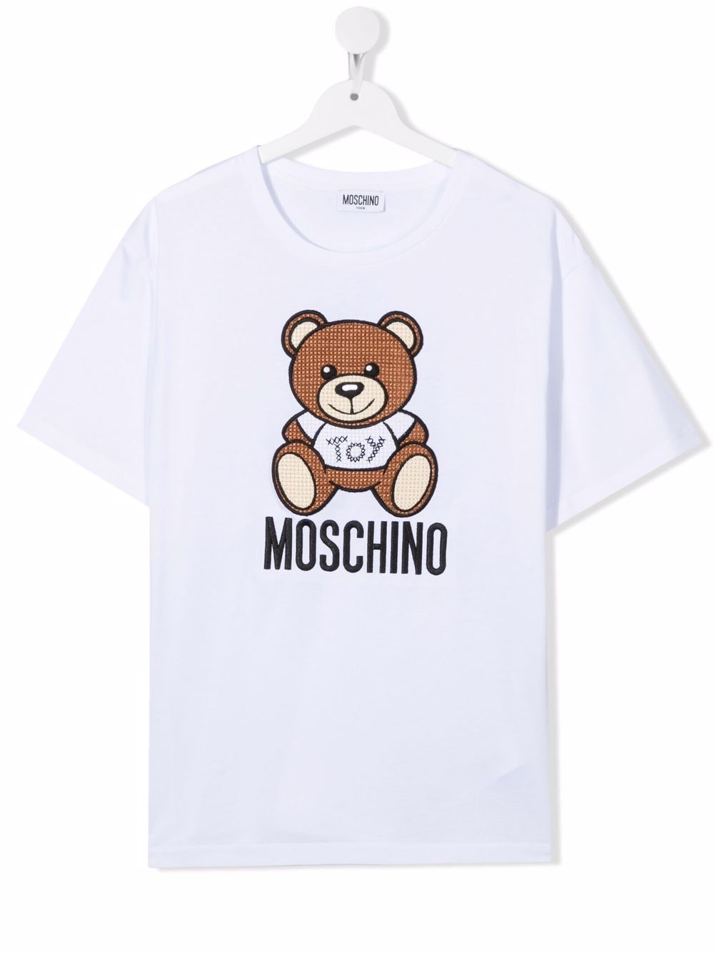 фото Moschino kids футболка с логотипом