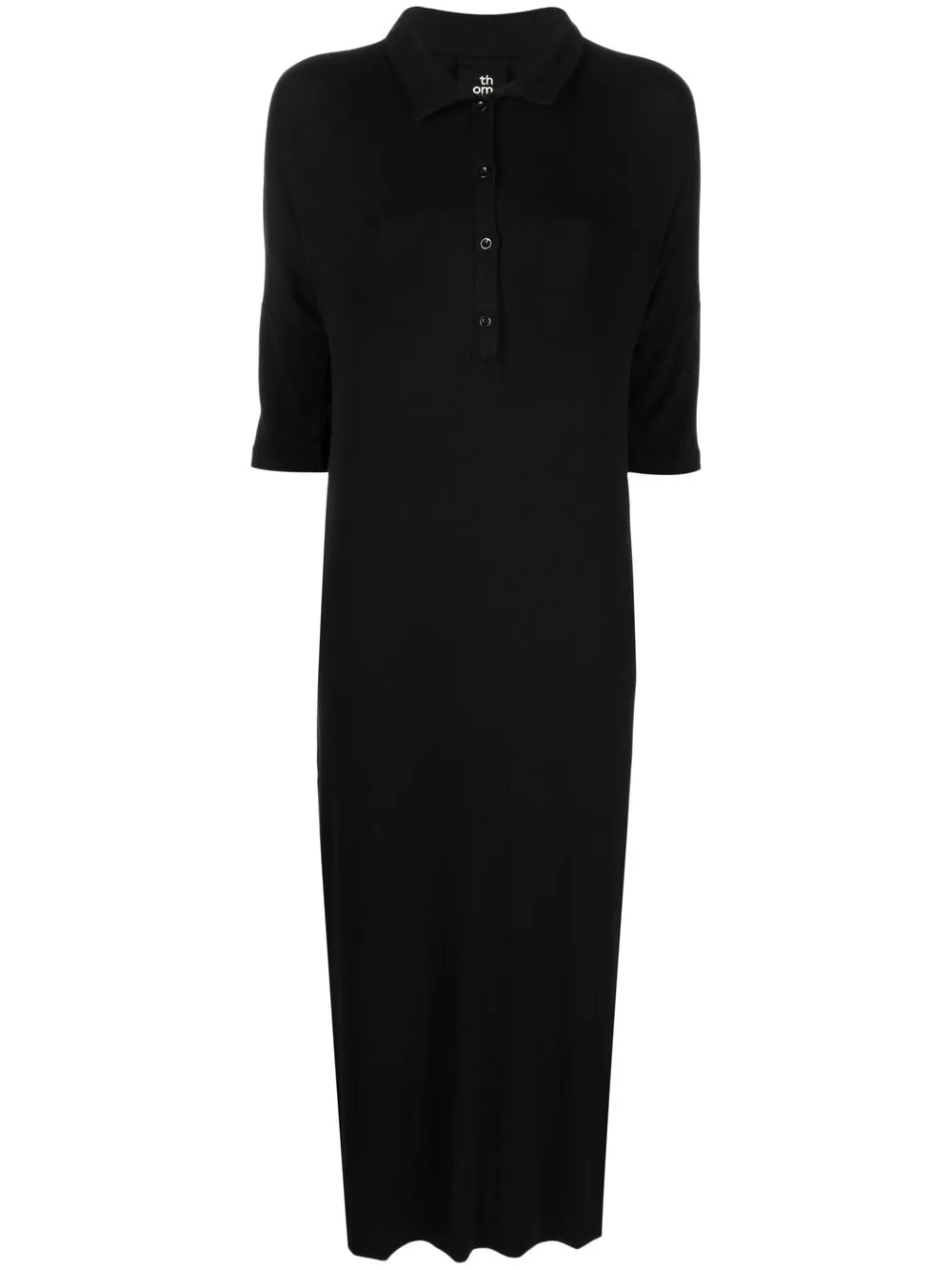 

Thom Krom short-sleeve polo midi dress - Black