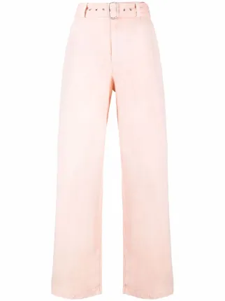 【送料&関税込】Jil Sander Pleat-detailed Straight-leg Trous Jil Sander pleat-detail straight-leg Trousers | Yellow